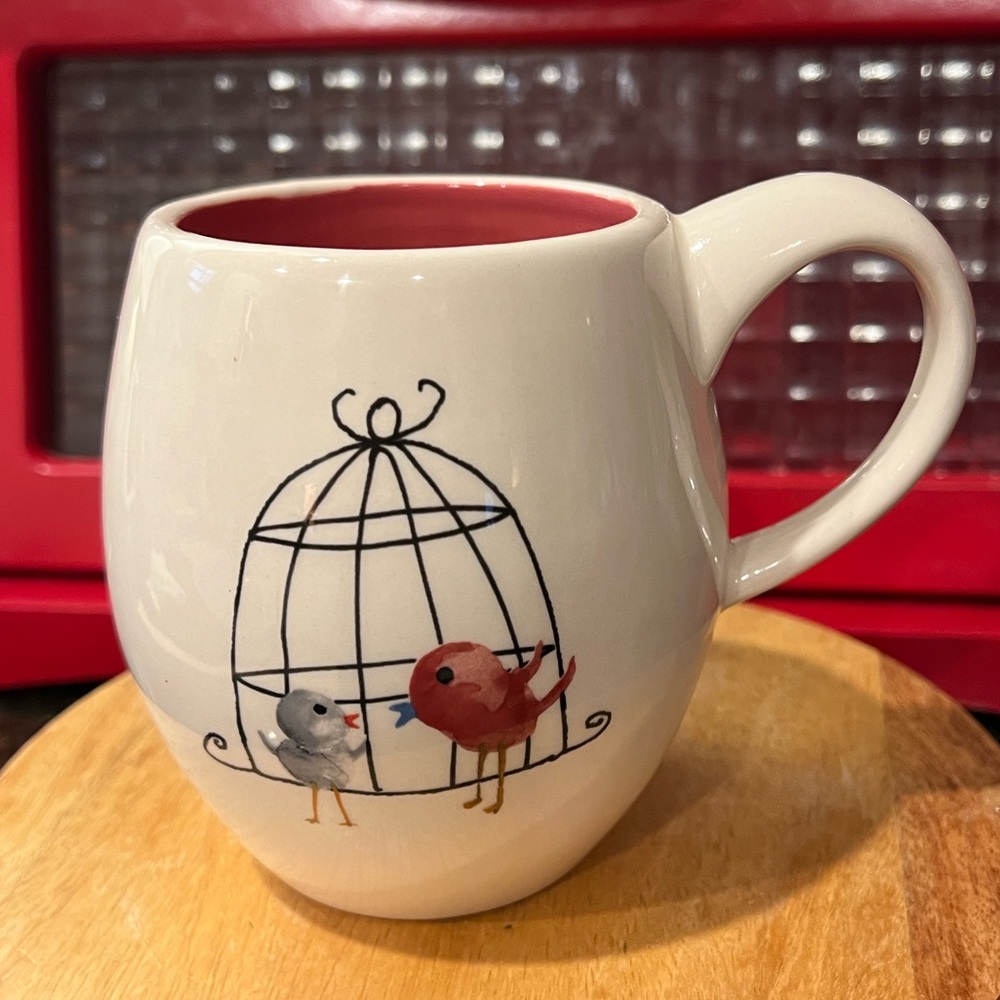 Magenta “M Stamped Bird Cage Bubble Mug